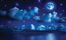 Sky Moon Clouds Stars Night Sea Фотошпалери, шпалери | Купити на EuroPosters